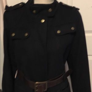 Barbour 100% Wool Coat with Belt